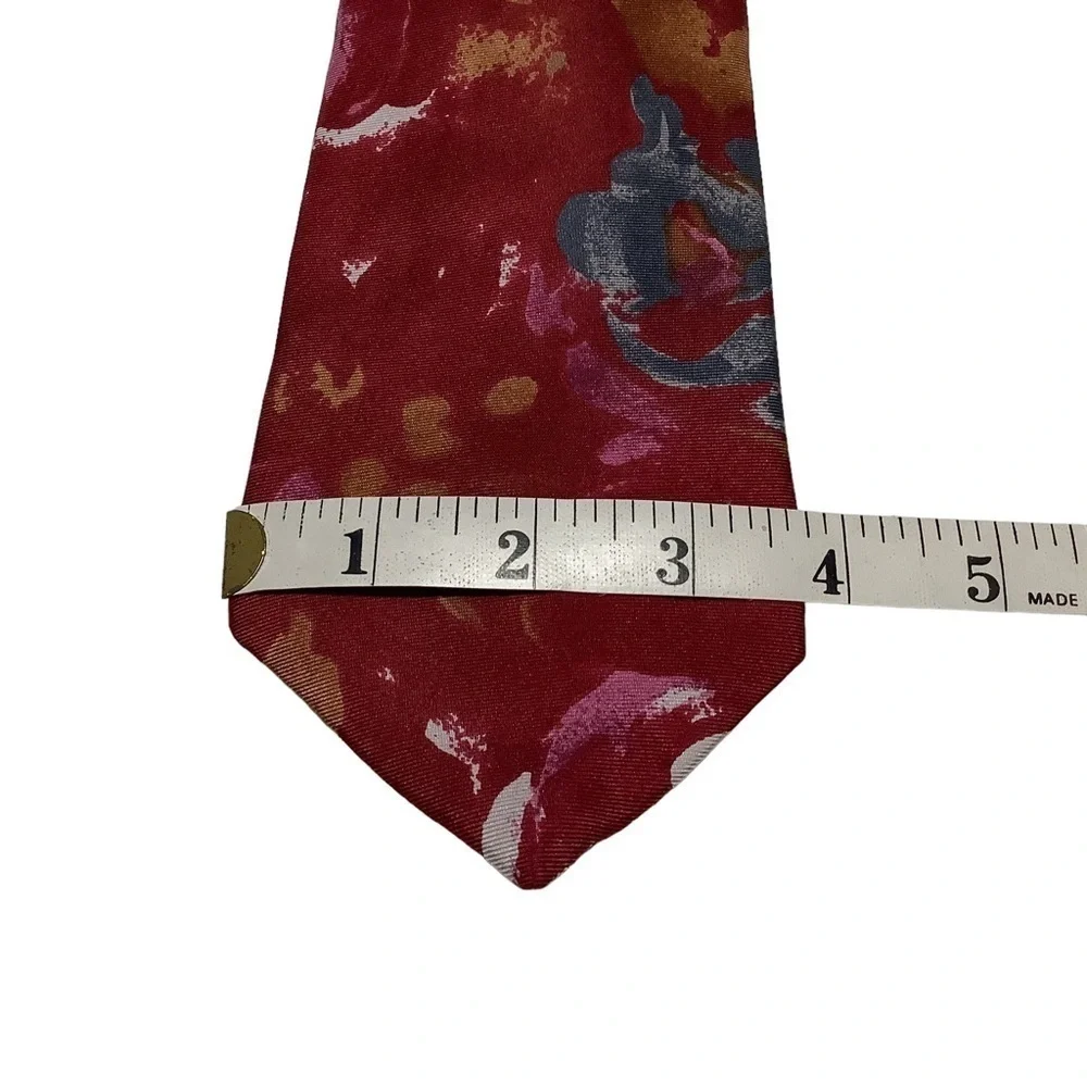 BOSTON TRADERS Abstract Floral Silk‎ Blend Neck Tie Lot OS